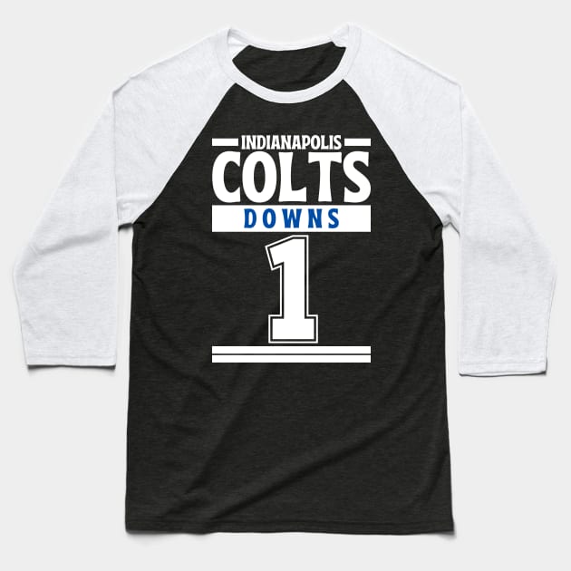 Indianapolis Colts Downs 1 Edition 3 Baseball T-Shirt by Astronaut.co